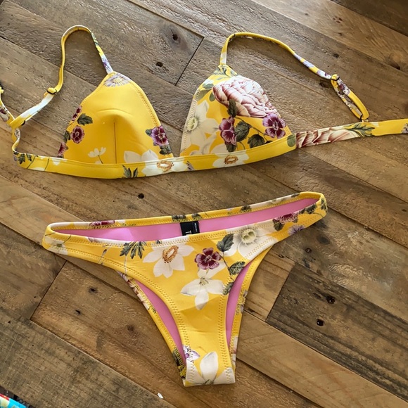 Triangl Swim yellow with bag - Picture 2 of 6